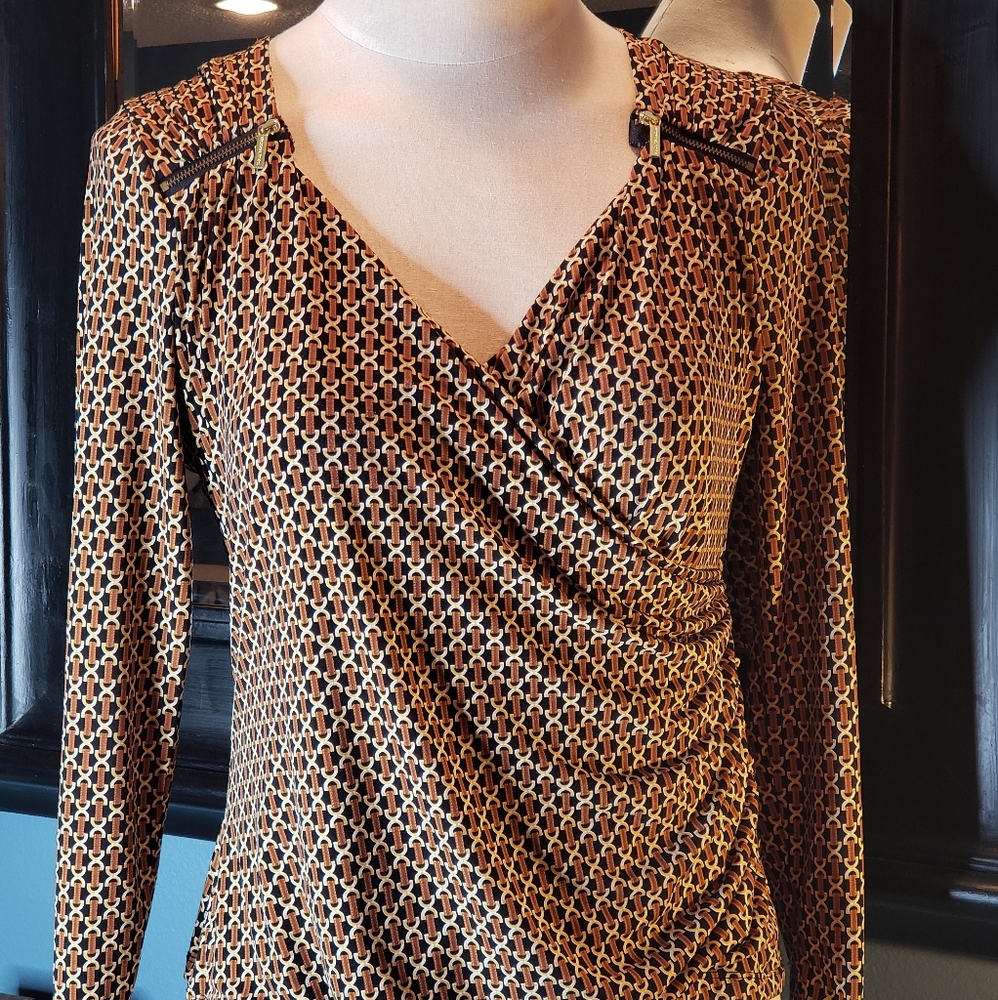 Michael Kors Faux Wrap Shirt